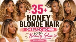 honey blonde hair on black women