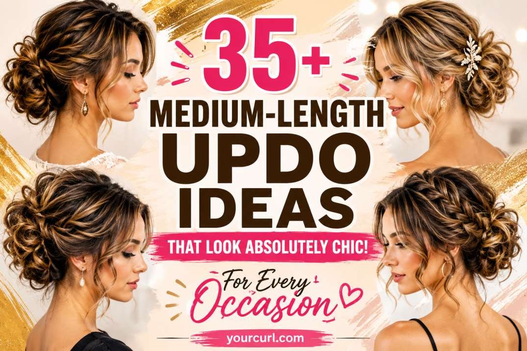 medium-length updo ideas