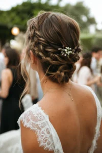 9. Braided Crown Updo