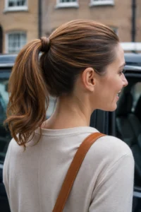 6. Simple Ponytail Updo
