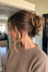 4. Messy Bun Updo