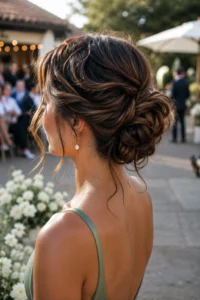 17. Soft Wavy Updo