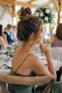 15. Textured Top Knot