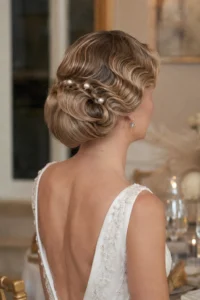 12. Vintage Waved Updo