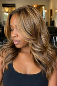 1. Honey Blonde Hair on Black Women