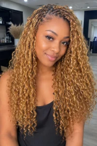 27. Honey Blonde Crochet Braids