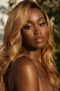 3. Honey Blonde on Deep Skin Tones