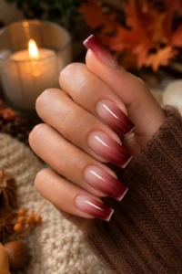 20. Acrylic Aura French Tips