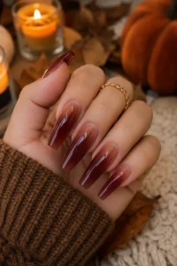 19. Acrylic Aura Extension Nails