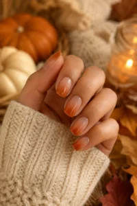 16. Short Coffin Aura Nails