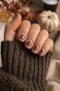 13. Short Square Aura Nails