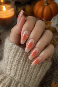 21. Acrylic Ombre Aura Nails
