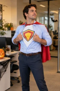 22. Superhero Themed Work Costume