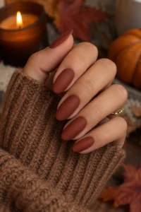 30. Matte Autumn Finish Look