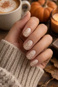 12. Speckled Nail Design