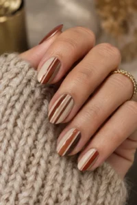 27. Striped Nail Look