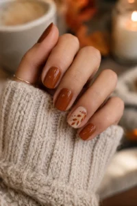 25. Single Accent Nail