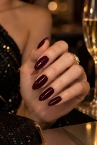23. Deep Burgundy Glam
