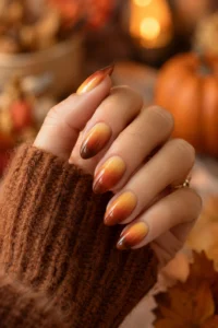 9. Rustic Ombre Nails