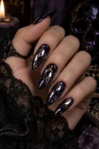 15. Cracked Glass Chrome Effect