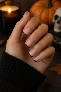 25. Micro French Tip in Black