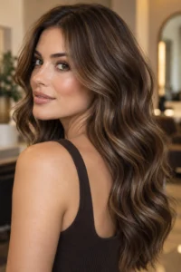 24. Chocolate Brown Lowlights