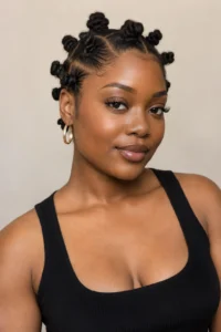 23. Short Bantu Knot Set