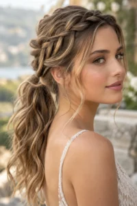 11. Waterfall Braid Ponytail