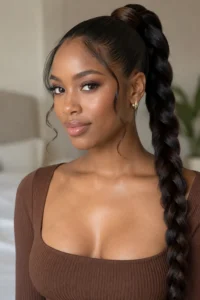 6. Braided Wrap Ponytail Base