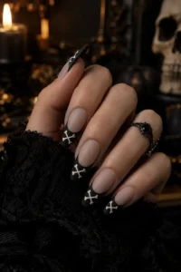 15. Bone French Tip Design