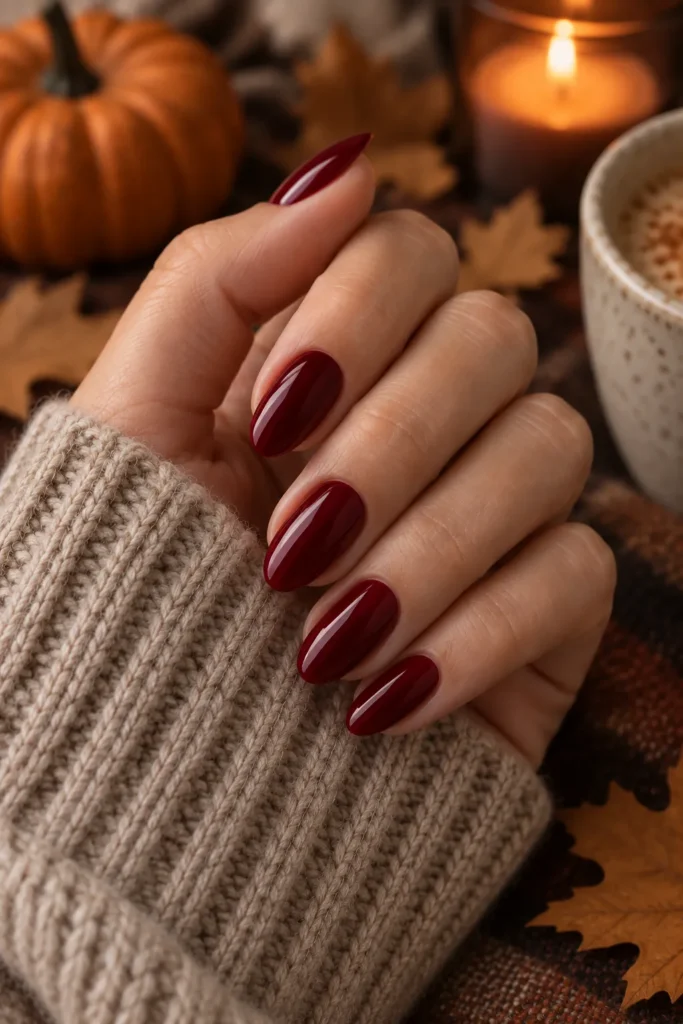 30. Date Night Almond Nails