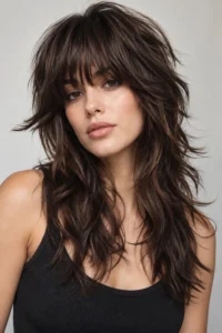 19. Wolf Cut With Bangs