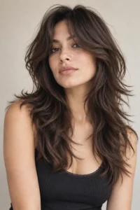 21. Wolf Cut With Curtain Fringe