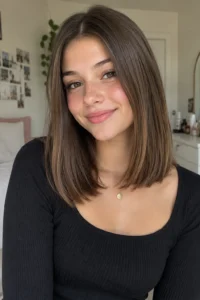 12. Blunt Cut With Subtle Layers