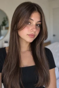 30. Straight Hair Face Framing Cut