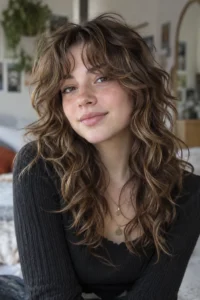 28. Wavy Hair Shag Cut