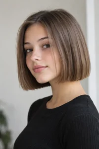 27. Fine Hair Blunt Bob