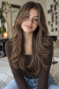 7. Long Layered Cut