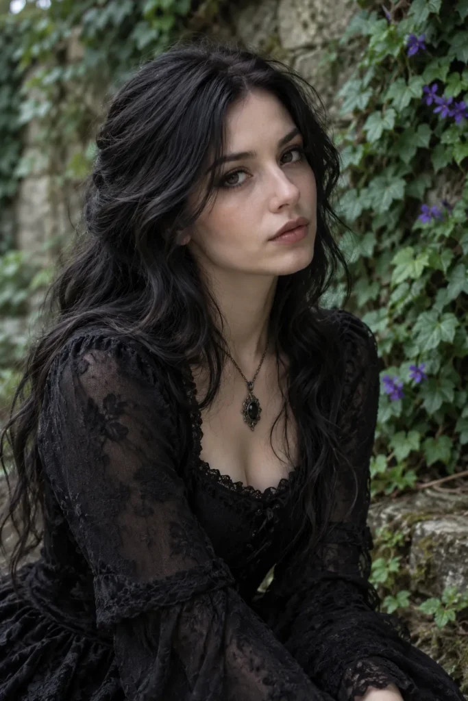 27. Ashy Black Balayage