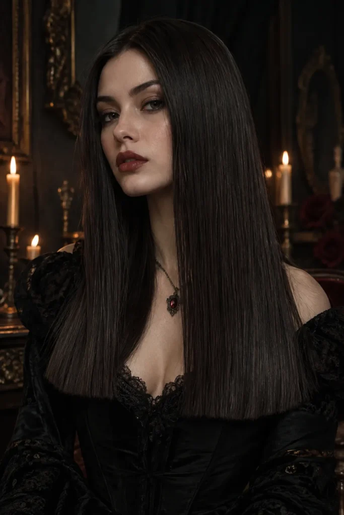 6. Vampire Cut With Blunt Ends