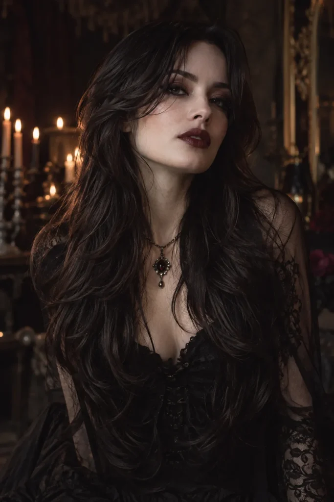 3. Long Layered Vampire Cut
