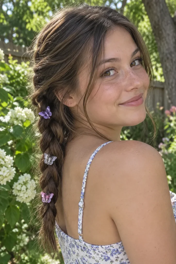 29. Butterfly Clip Braid Accent