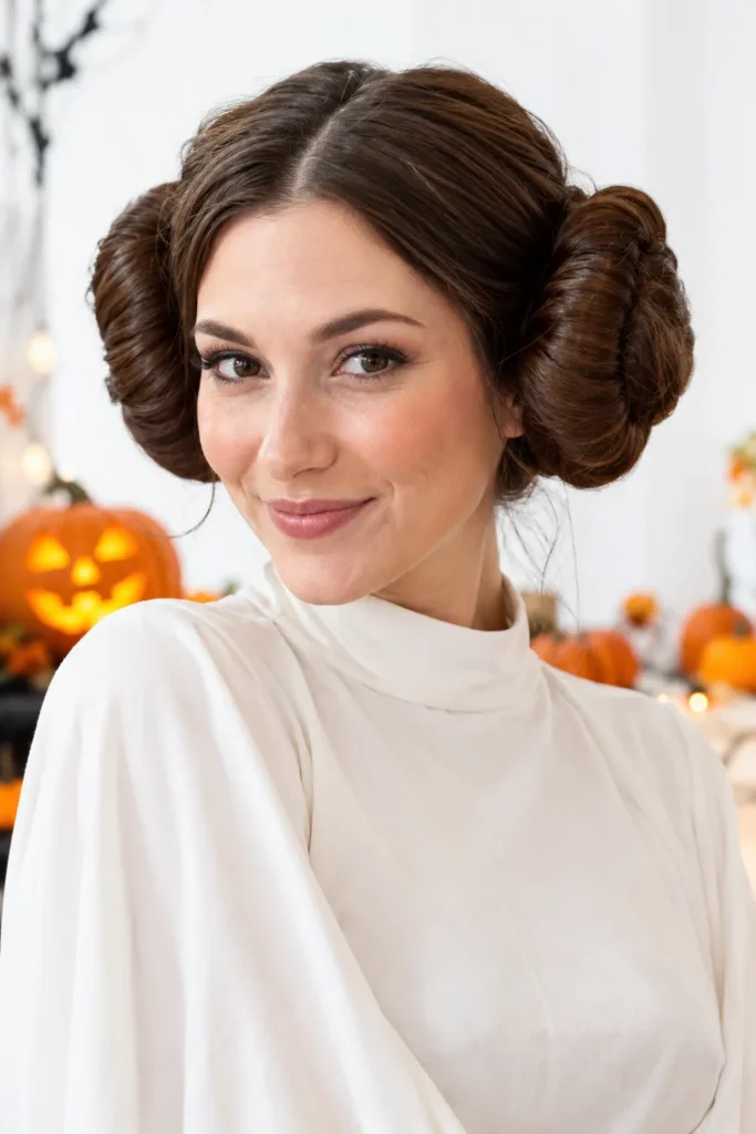 9. Princess Side Buns