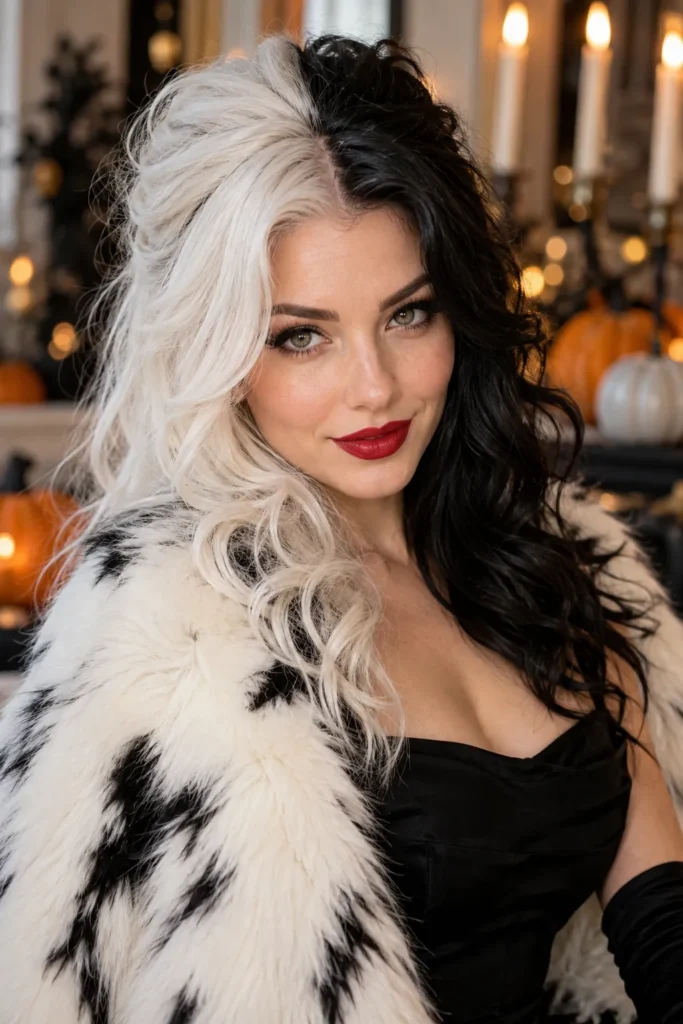 8. Split Color Villain Hair