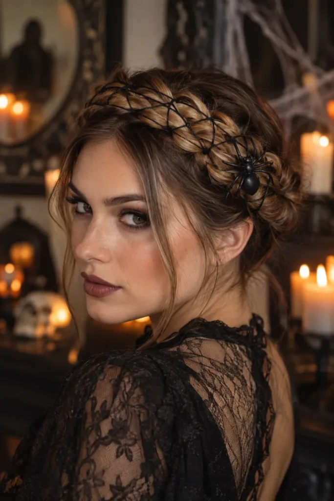 14. Spider Web Crown Braid