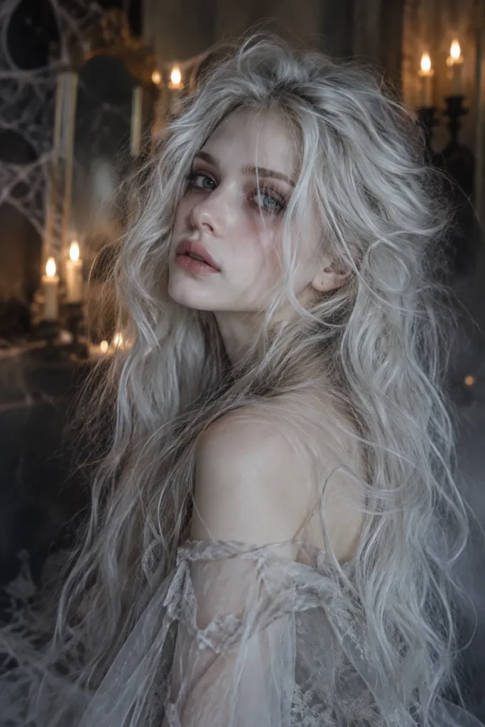 13. Ghostly Pale Loose Hair