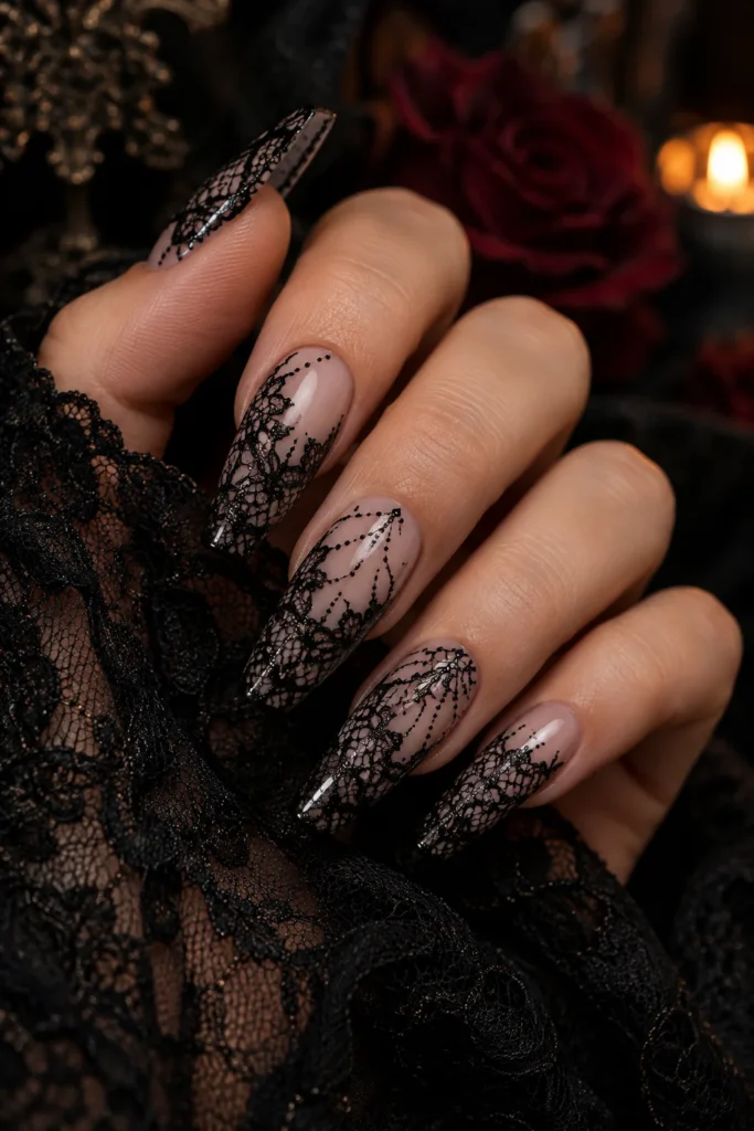 19. Black Lace Overlay