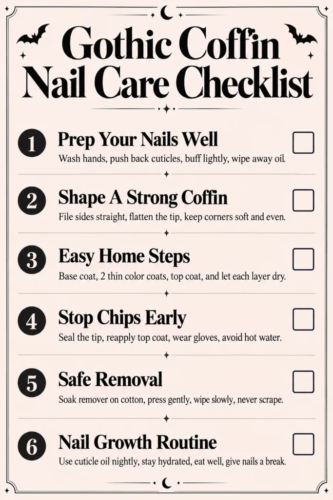 Gothic Coffin Nail Designs Care Tips And Easy DIY Nail Hacks