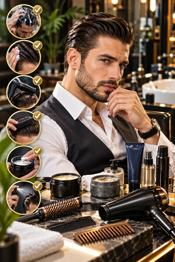 Slicked Back Hairstyles Care Tips Products And Styling Hacks