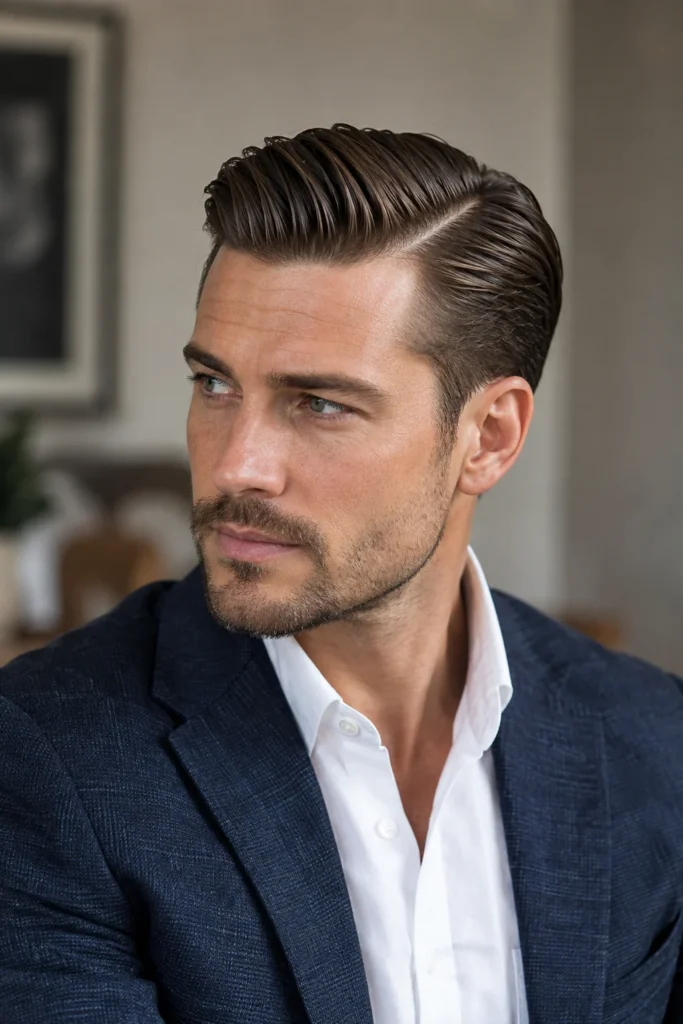 5. Side Part Slick Back
